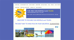 Desktop Screenshot of funandsunrentals.com