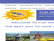 Tablet Screenshot of funandsunrentals.com